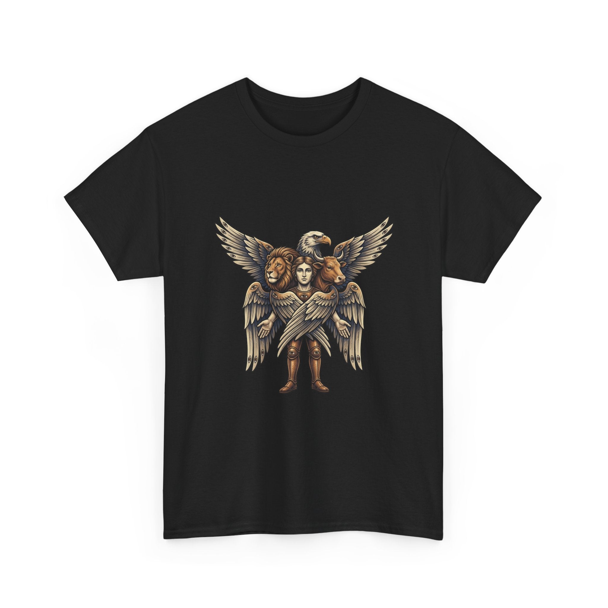 Cherub Winged Trio T‑Shirt — Vintage Angelic Graphic Tee