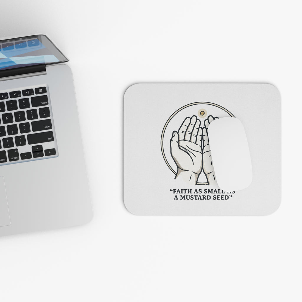 Faith Mustard Seed Mouse Pad — Inspirational Christian Desk Mat