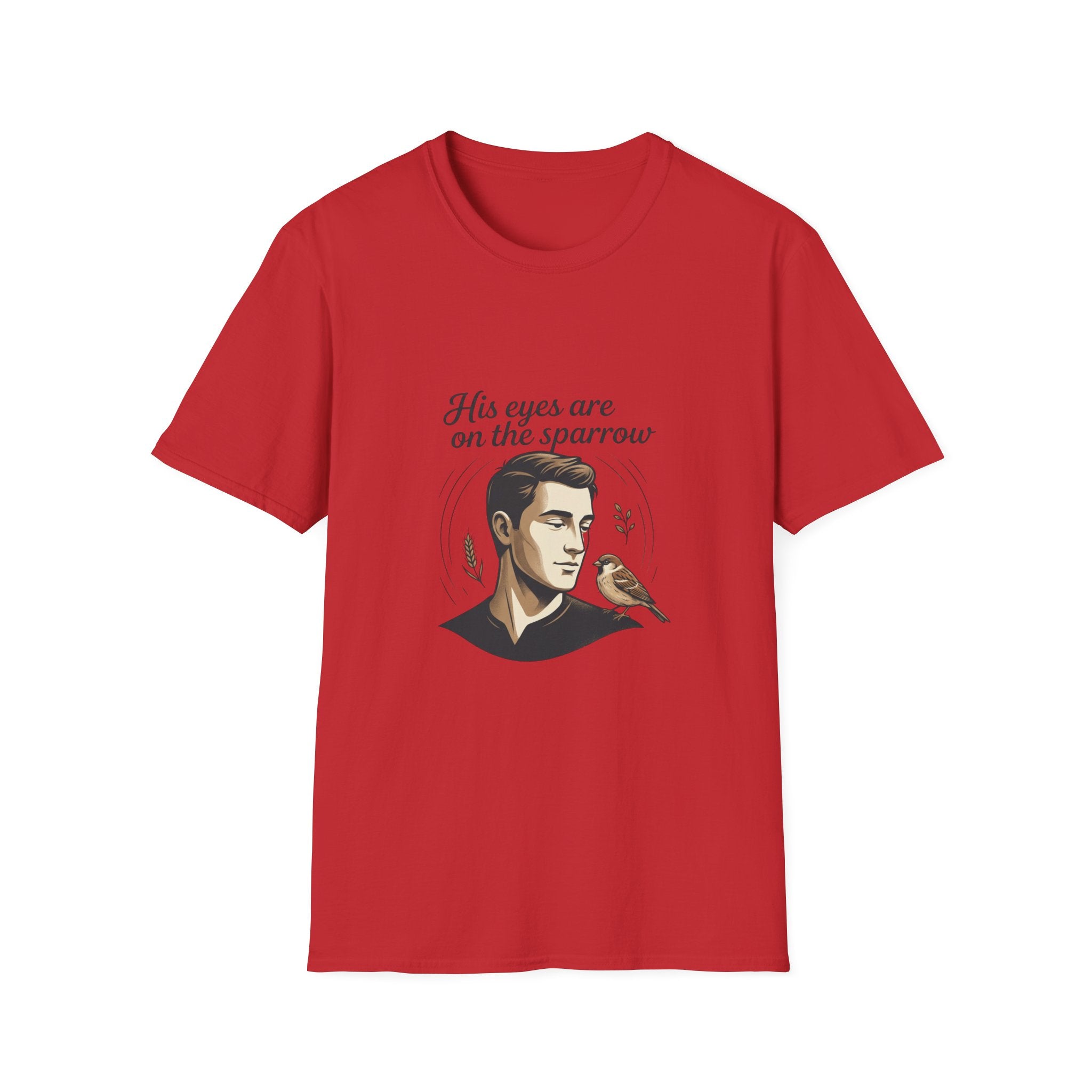 T-Shirt — "His Eyes Are on the Sparrow" Inspirational Faith Graphic