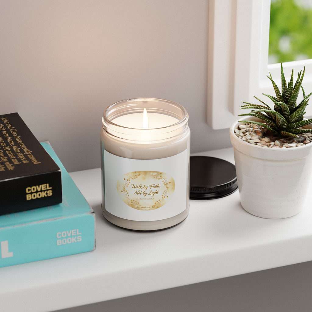 Walk by Faith Soy Candle — 9oz Scented Inspirational Jar Candle