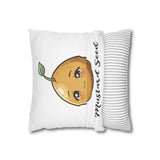 Mustard Seed Cute Kawaii Pillowcase — Square Decorative Throw Pillow Cover