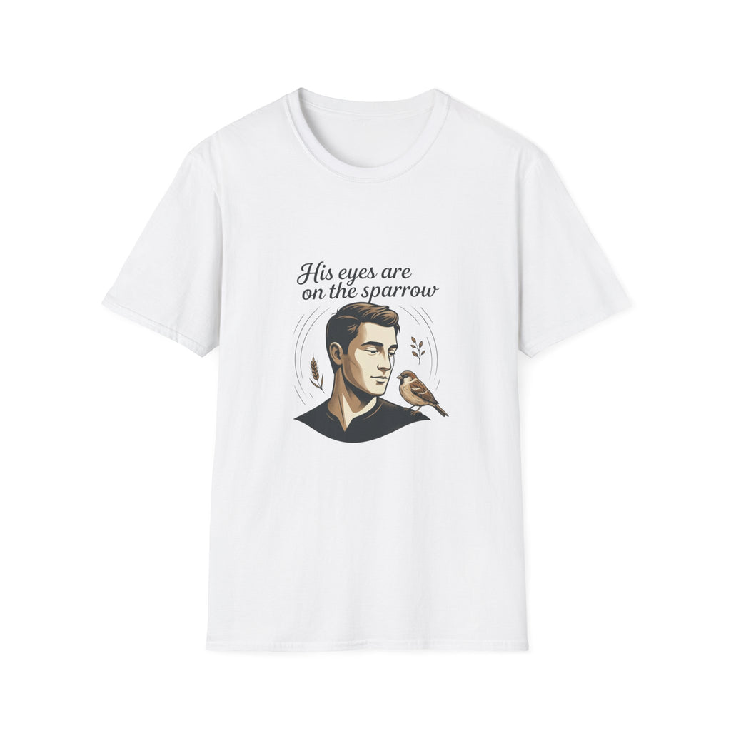 T-Shirt — "His Eyes Are on the Sparrow" Inspirational Faith Graphic