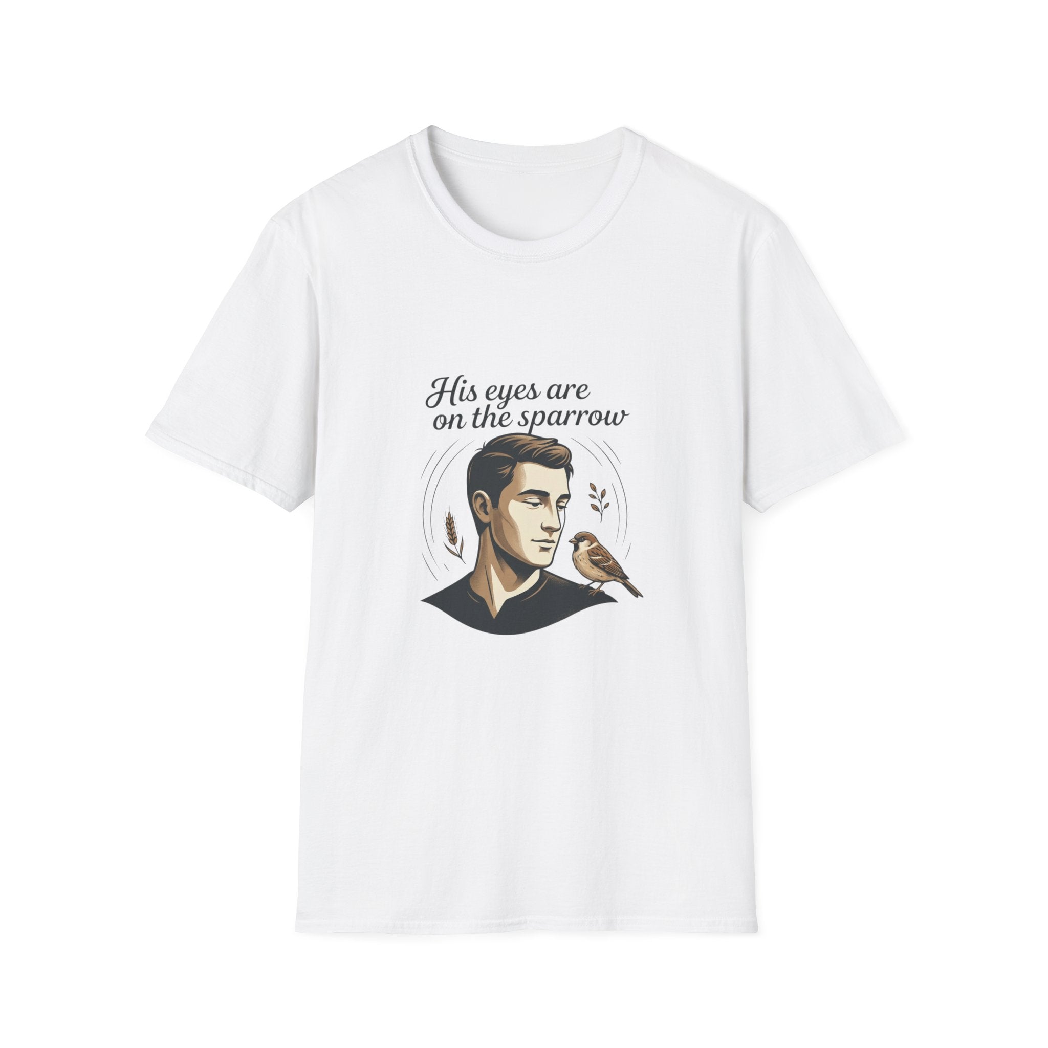 T-Shirt — "His Eyes Are on the Sparrow" Inspirational Faith Graphic
