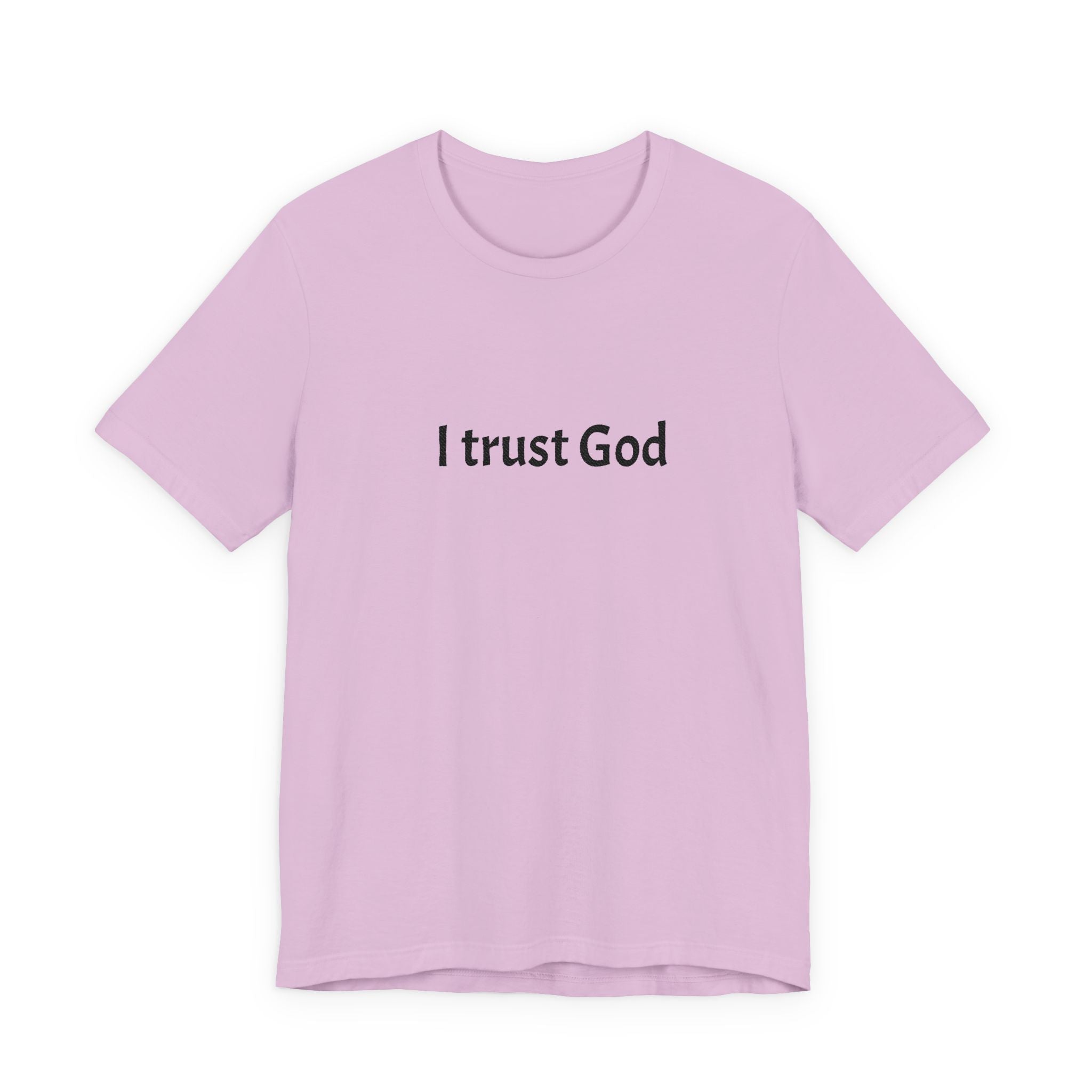 I Trust God Tee — Minimalist Christian Faith T-Shirt
