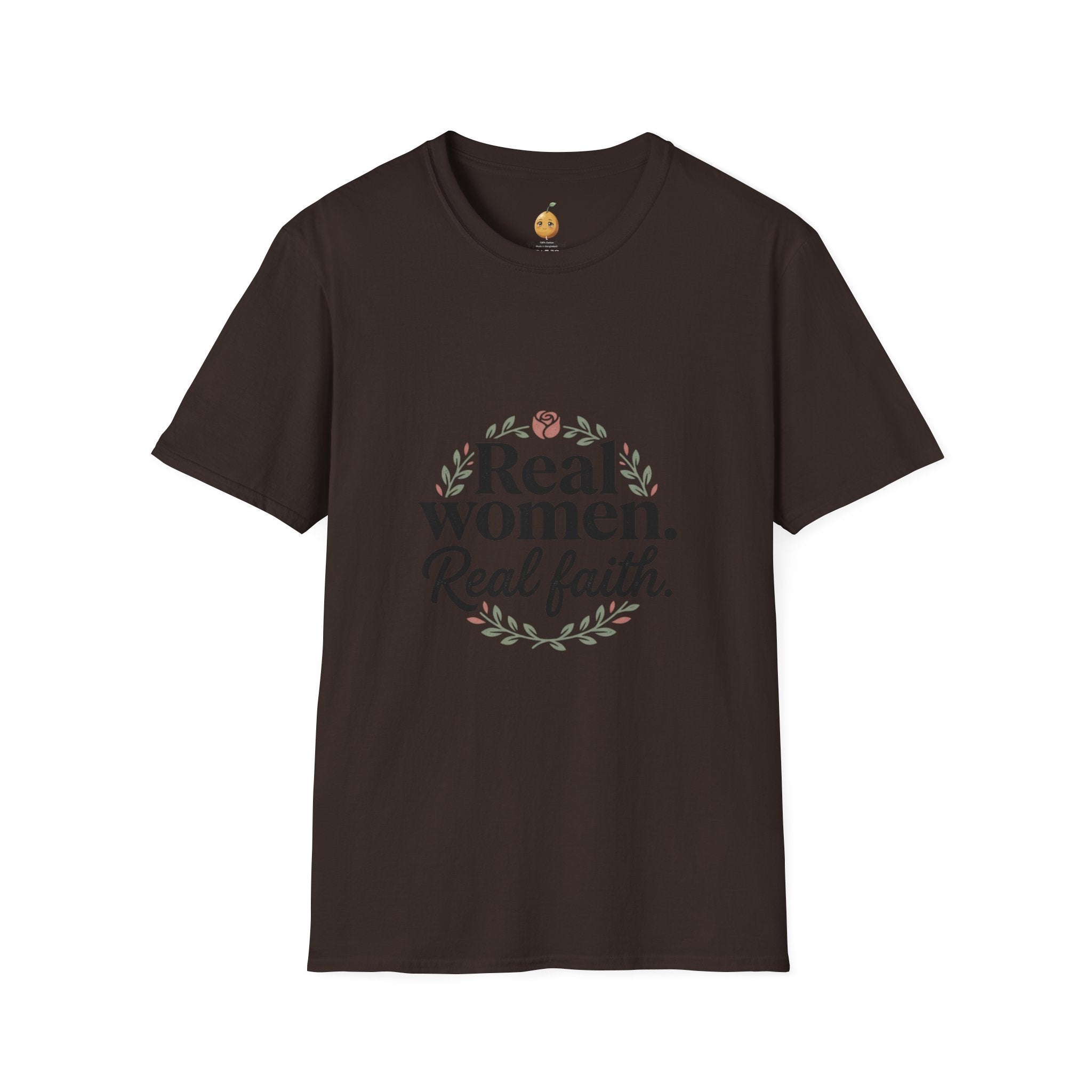 Real Women. Real Faith. T-Shirt — Floral Feminine Christian Tee