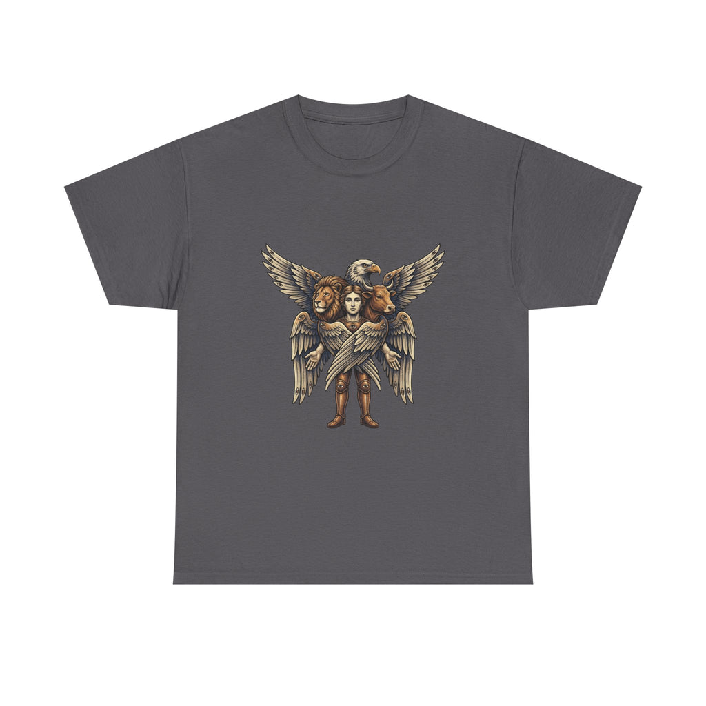 Cherub Winged Trio T‑Shirt — Vintage Angelic Graphic Tee