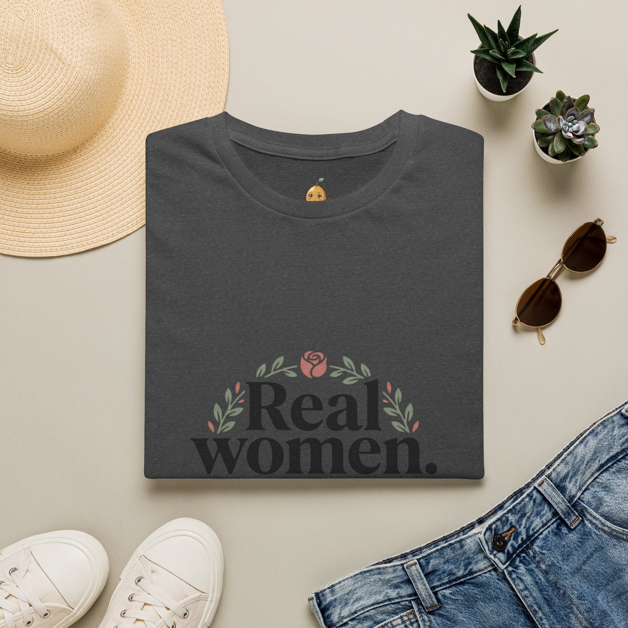 Real Women. Real Faith. T-Shirt — Floral Feminine Christian Tee