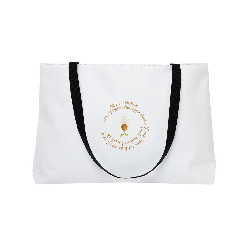 Weekender Tote Bag — Hands Holding Seed Design