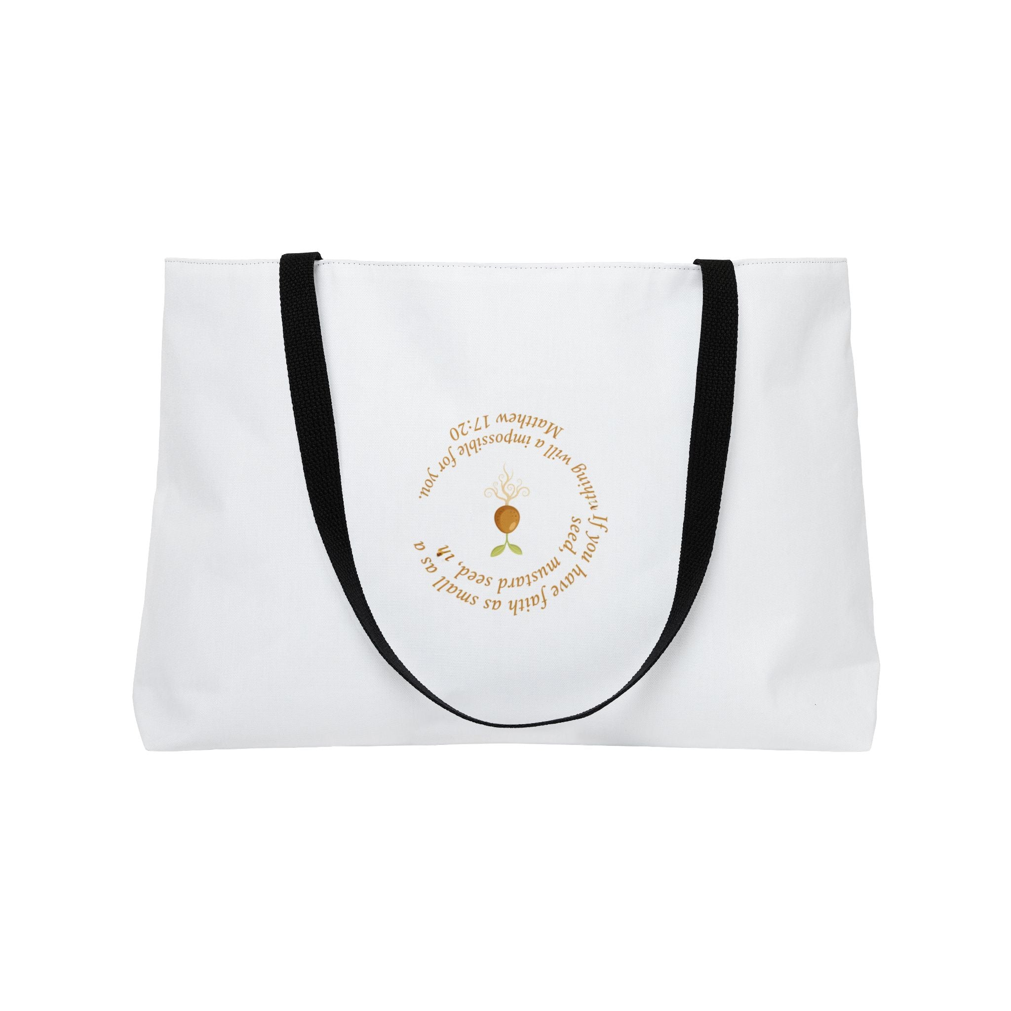 Weekender Tote Bag — Hands Holding Seed Design