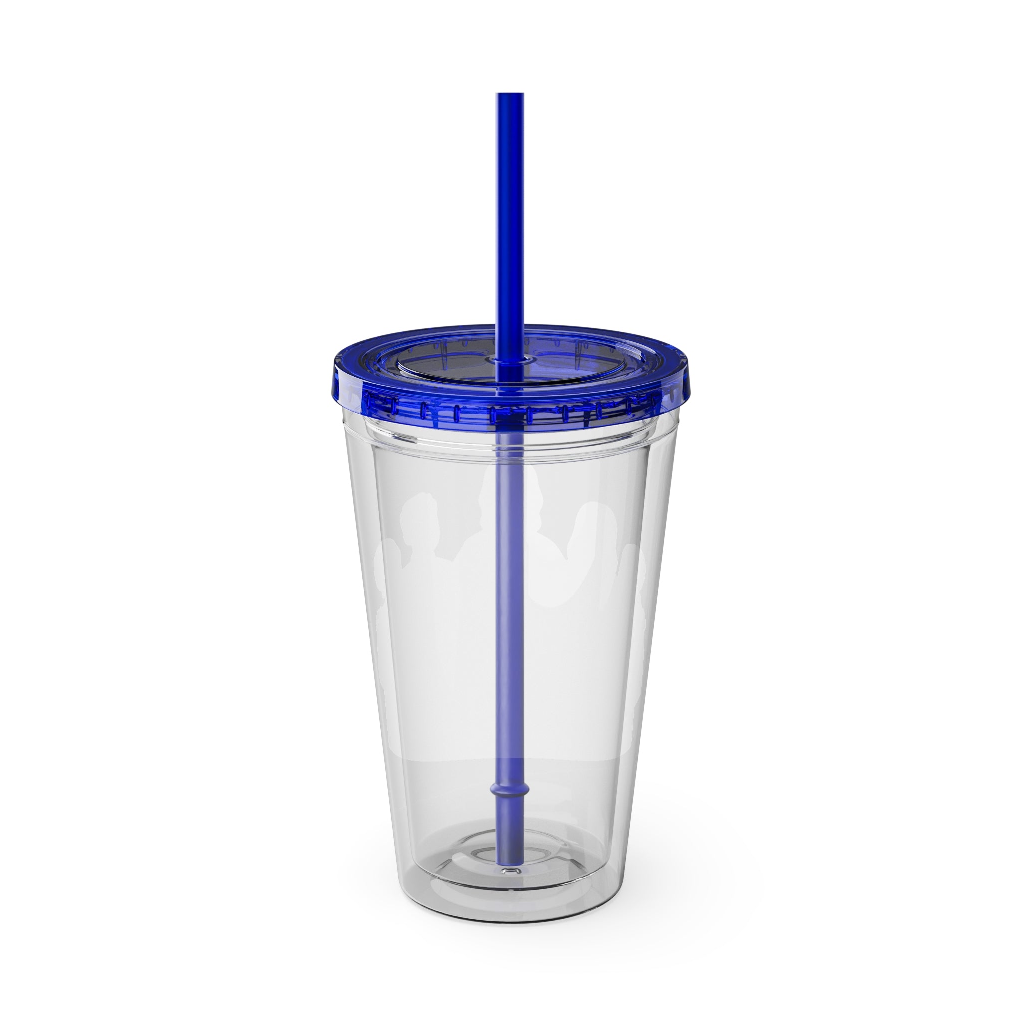Christian Jesus with Children Tumbler — 16oz Clear Travel Cup with Straw