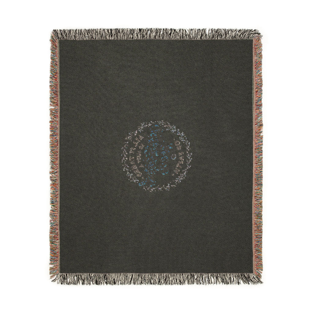 Woven Blanket - "Mustard Seed" Inspirational Fringe Throw