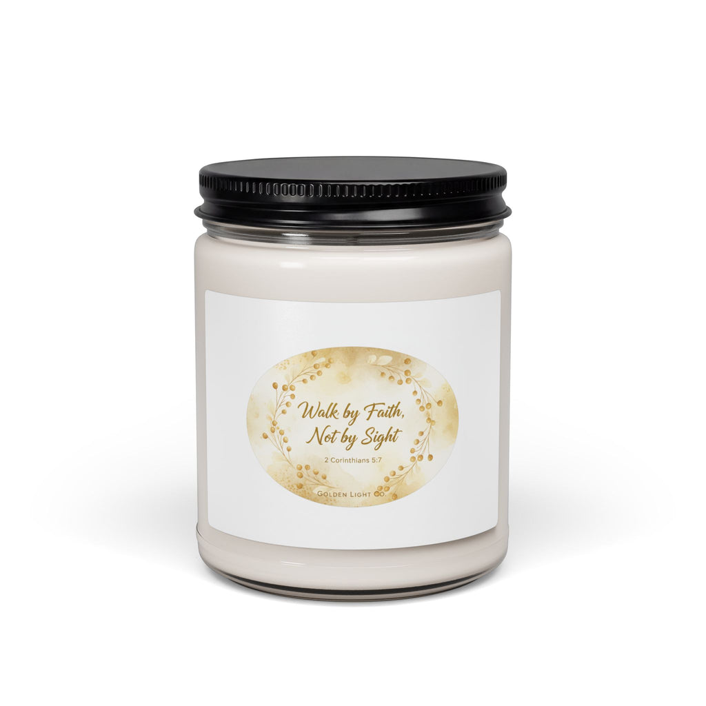Walk by Faith Soy Candle — 9oz Scented Inspirational Jar Candle