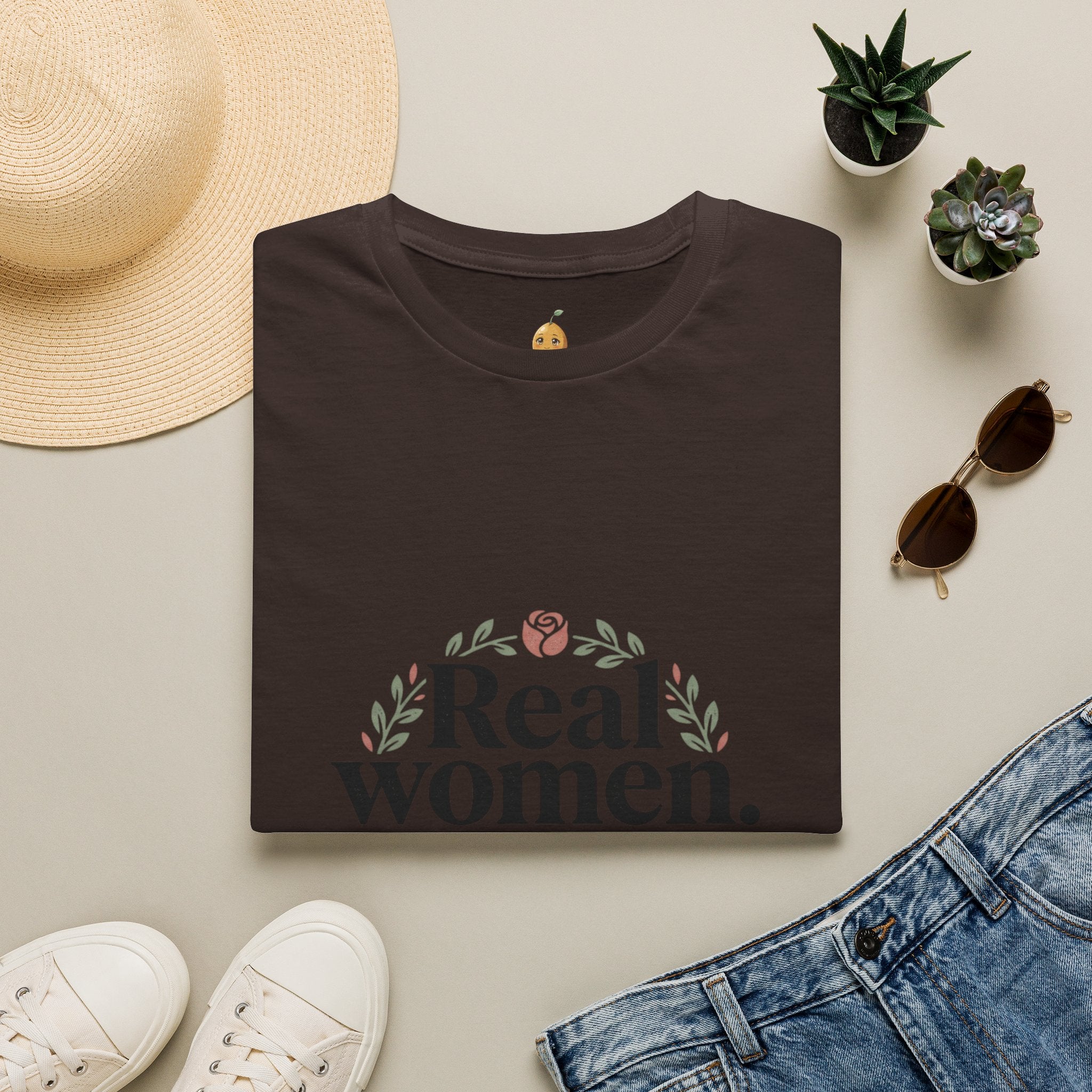 Real Women. Real Faith. T-Shirt — Floral Feminine Christian Tee