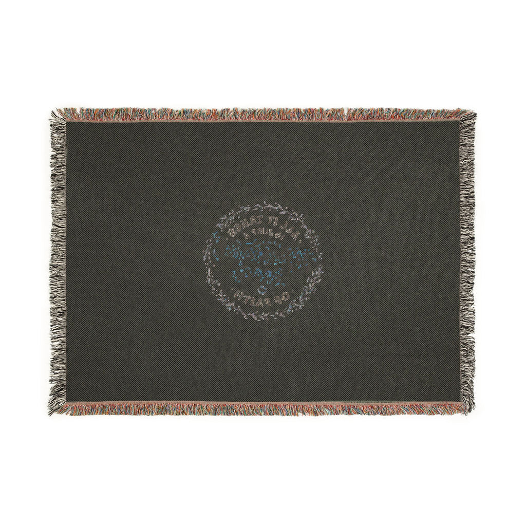Woven Blanket - "Mustard Seed" Inspirational Fringe Throw