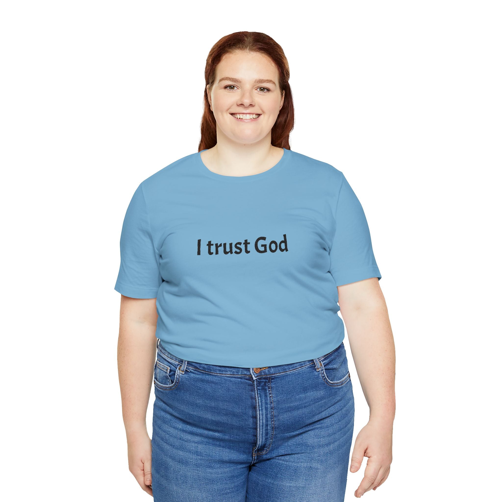 I Trust God Tee — Minimalist Christian Faith T-Shirt
