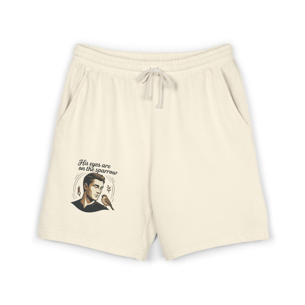 Vintage 'His Eyes Are on the Sparrow' Fleece Sweat Shorts
