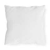 Faith, Devotion, Coffee, Praise -- Cozy Outdoor Throw Pillow