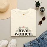 Real Women. Real Faith. T-Shirt — Floral Feminine Christian Tee