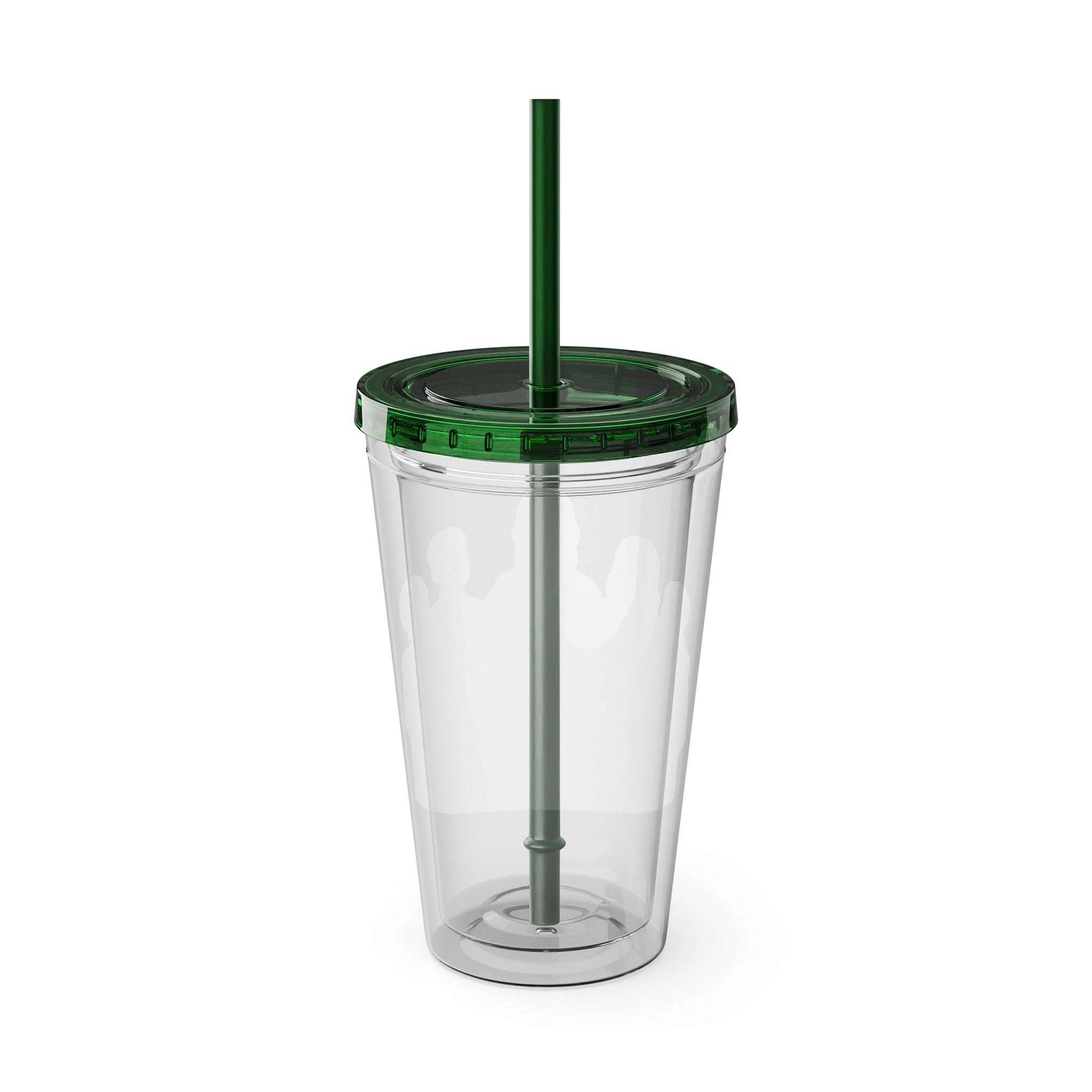 Christian Jesus with Children Tumbler — 16oz Clear Travel Cup with Straw