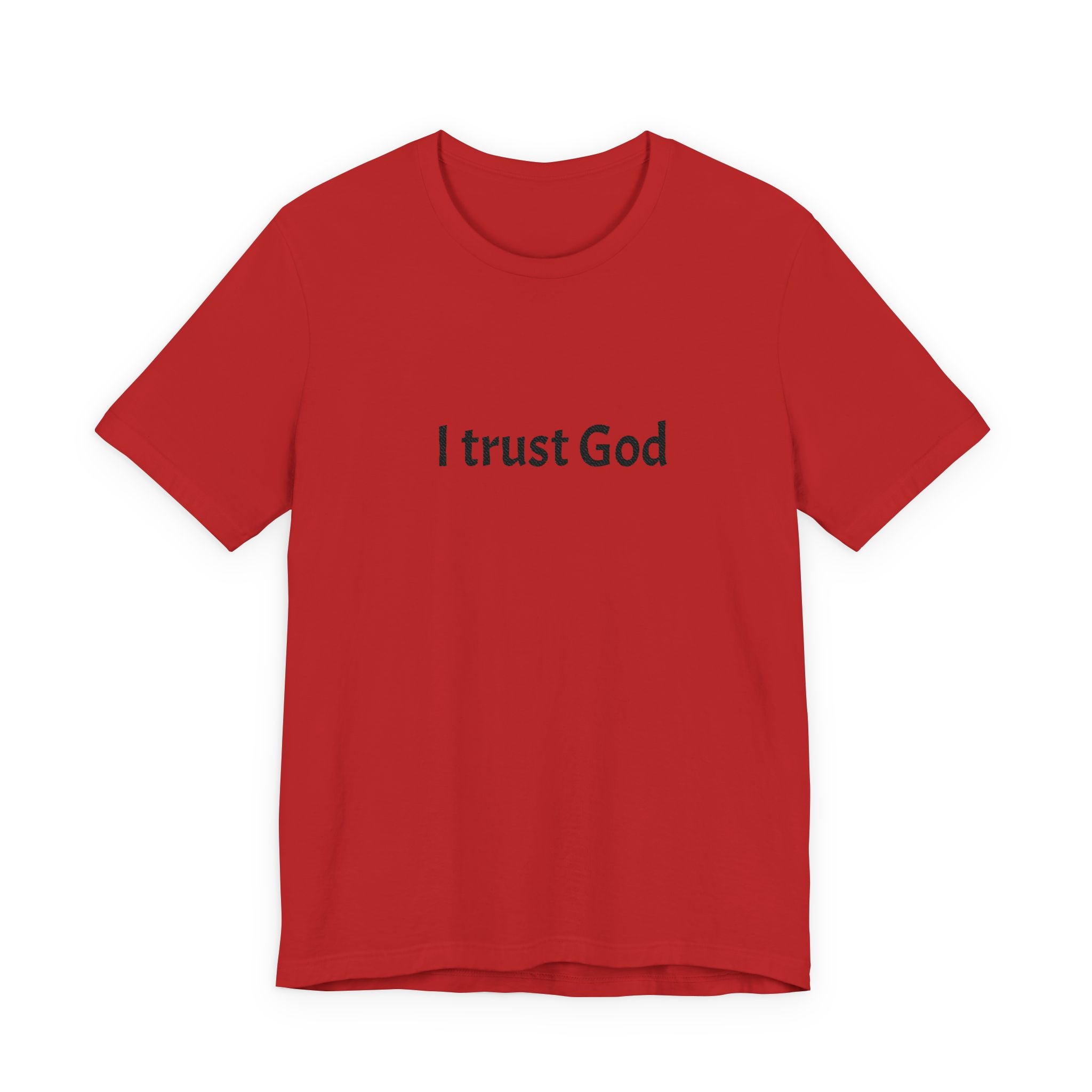 I Trust God Tee — Minimalist Christian Faith T-Shirt