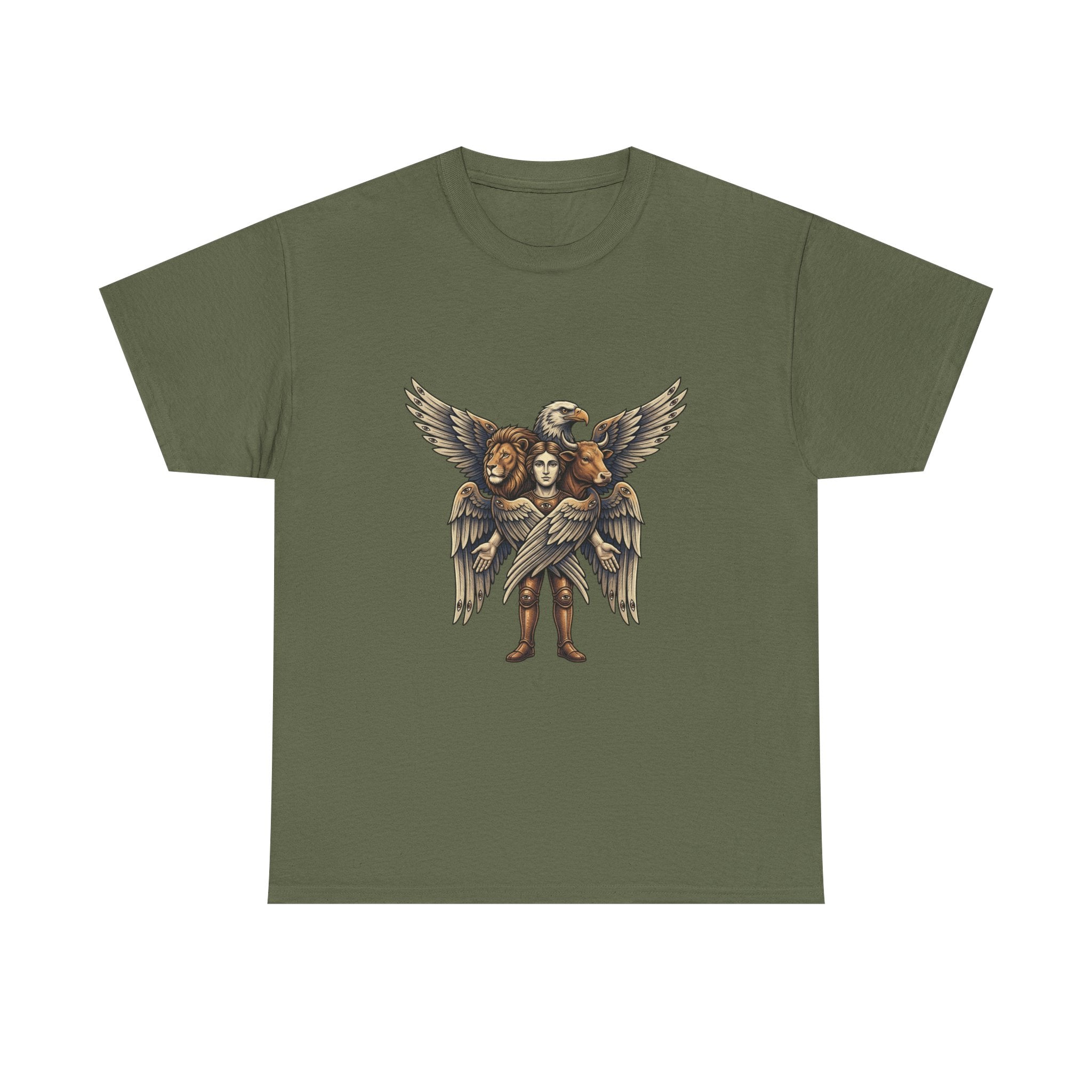 Cherub Winged Trio T‑Shirt — Vintage Angelic Graphic Tee