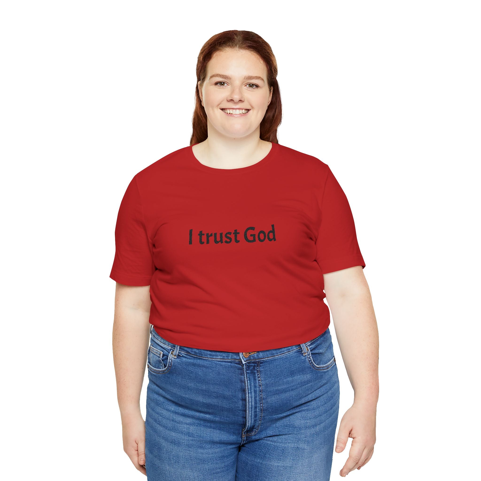 I Trust God Tee — Minimalist Christian Faith T-Shirt