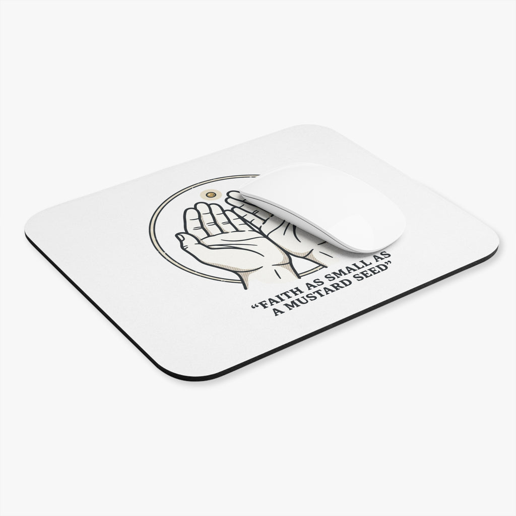 Faith Mustard Seed Mouse Pad — Inspirational Christian Desk Mat