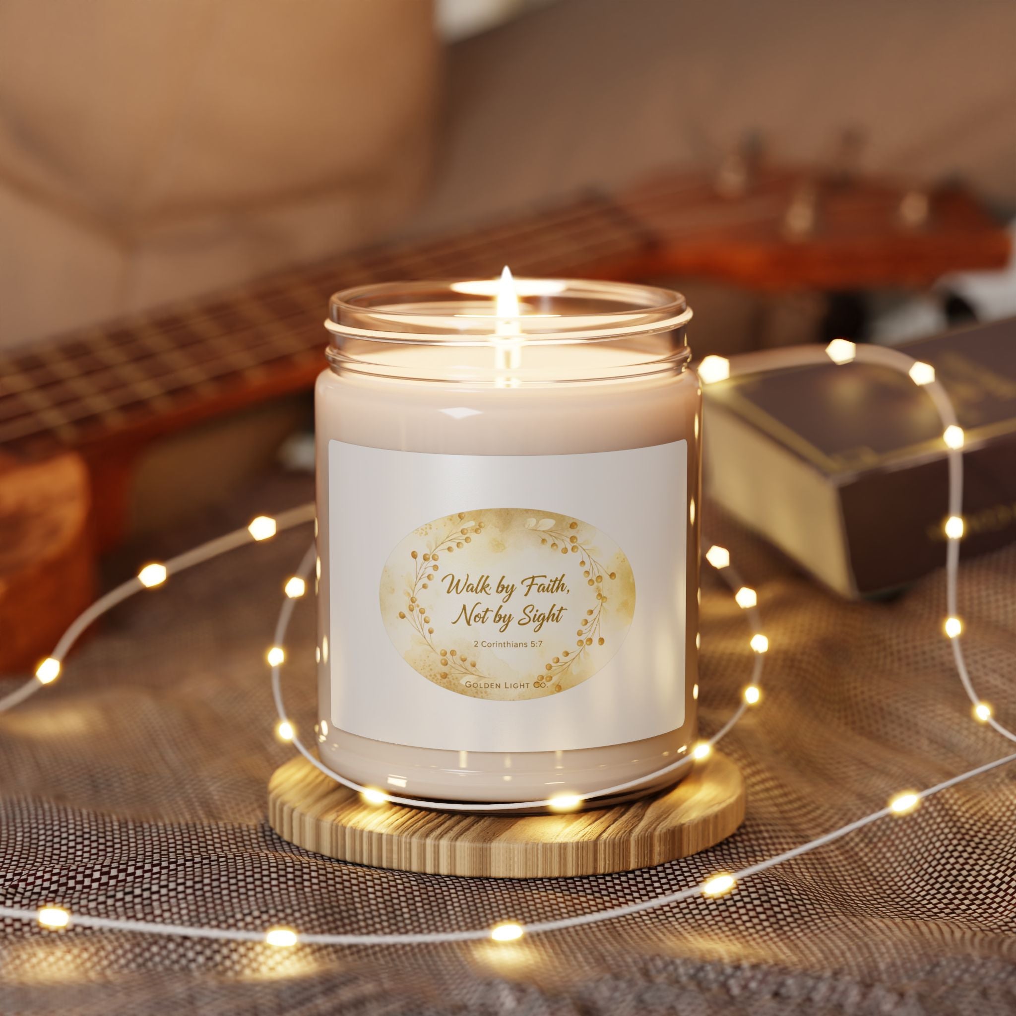 Walk by Faith Soy Candle — 9oz Scented Inspirational Jar Candle