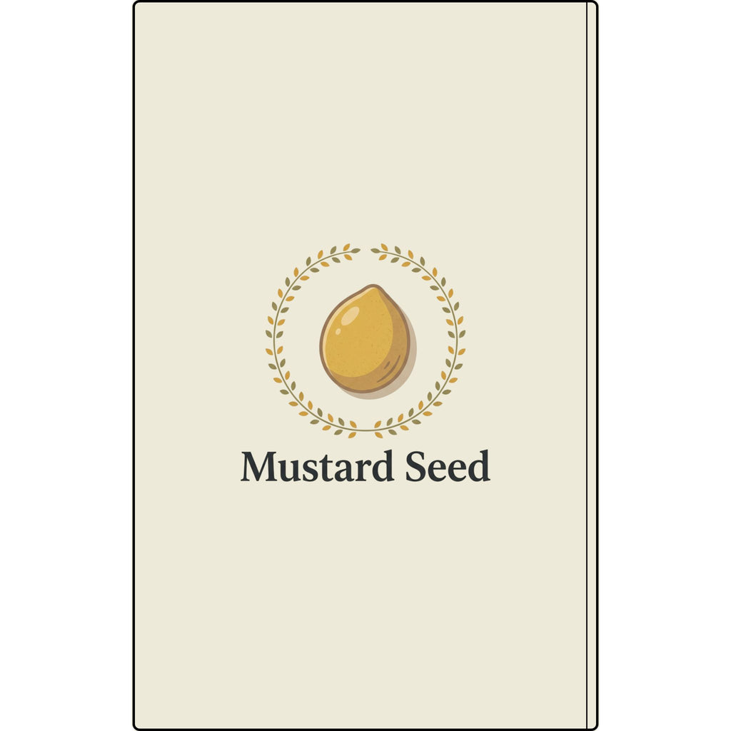 Engraved Vegan Leather Journal – “Keep Your Faith Alive” Mustard Seed Devotional Notebook
