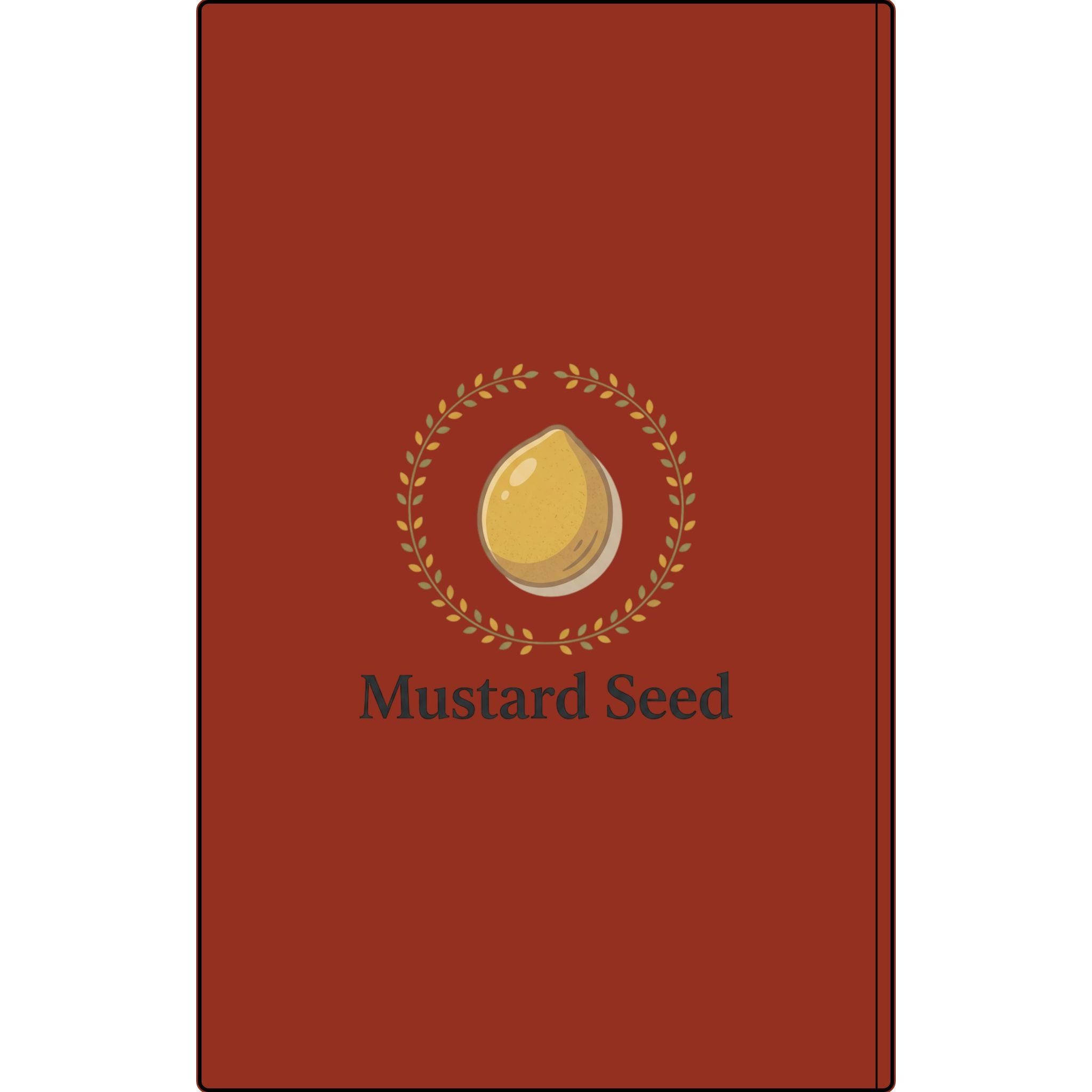 Engraved Vegan Leather Journal – “Keep Your Faith Alive” Mustard Seed Devotional Notebook