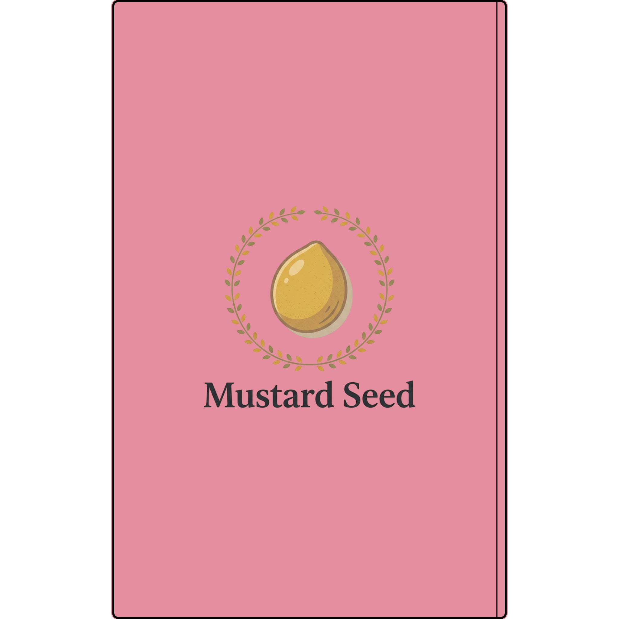 Engraved Vegan Leather Journal – “Keep Your Faith Alive” Mustard Seed Devotional Notebook