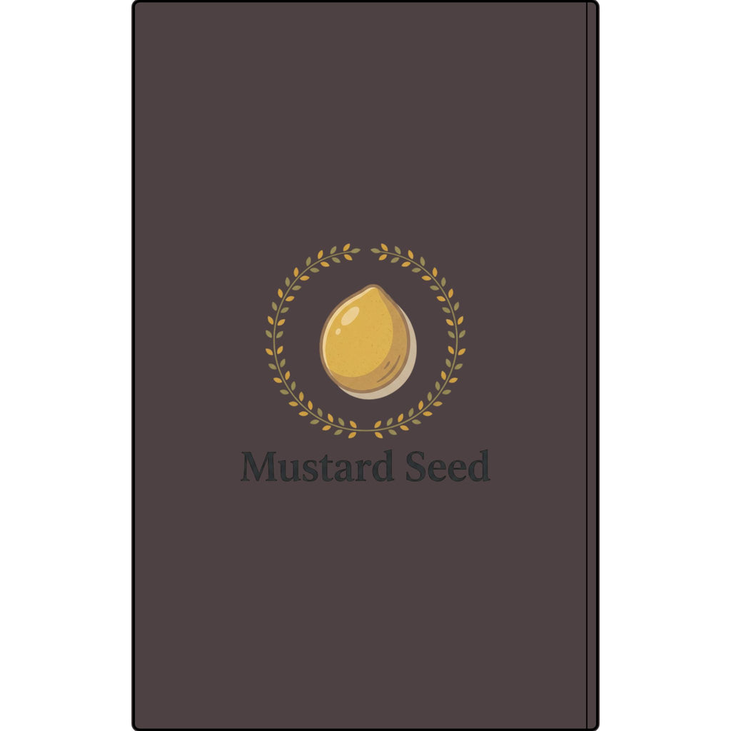 Engraved Vegan Leather Journal – “Keep Your Faith Alive” Mustard Seed Devotional Notebook