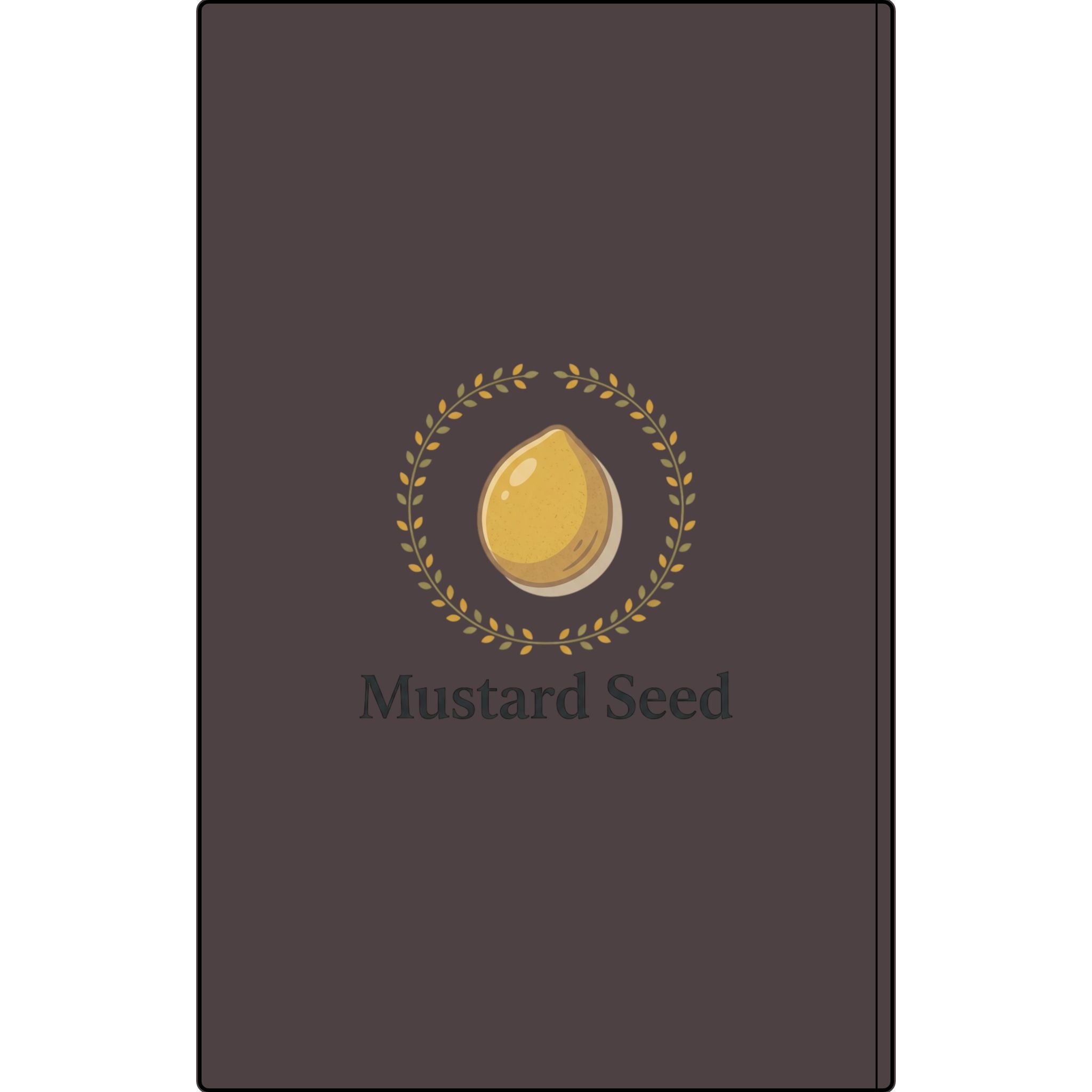Engraved Vegan Leather Journal – “Keep Your Faith Alive” Mustard Seed Devotional Notebook