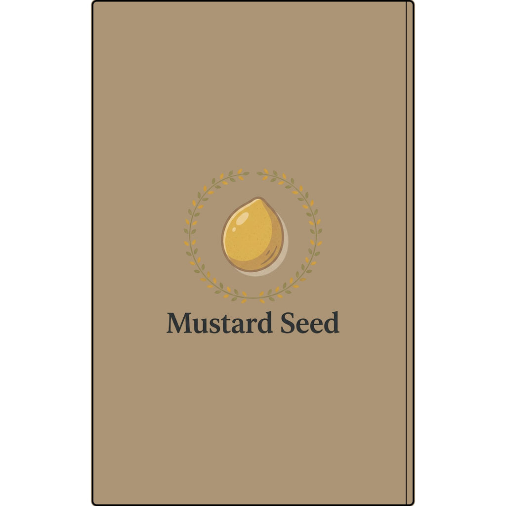 Engraved Vegan Leather Journal – “Keep Your Faith Alive” Mustard Seed Devotional Notebook