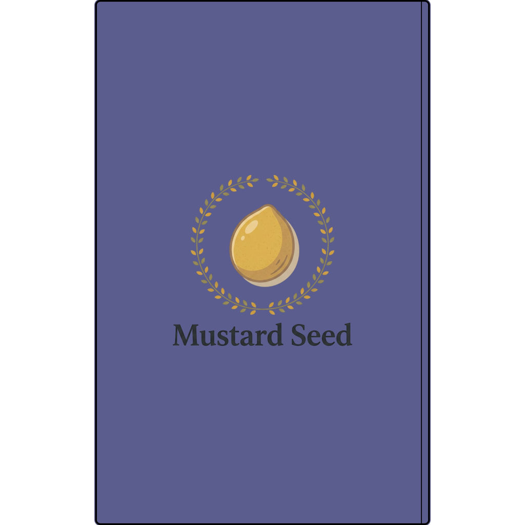 Engraved Vegan Leather Journal – “Keep Your Faith Alive” Mustard Seed Devotional Notebook