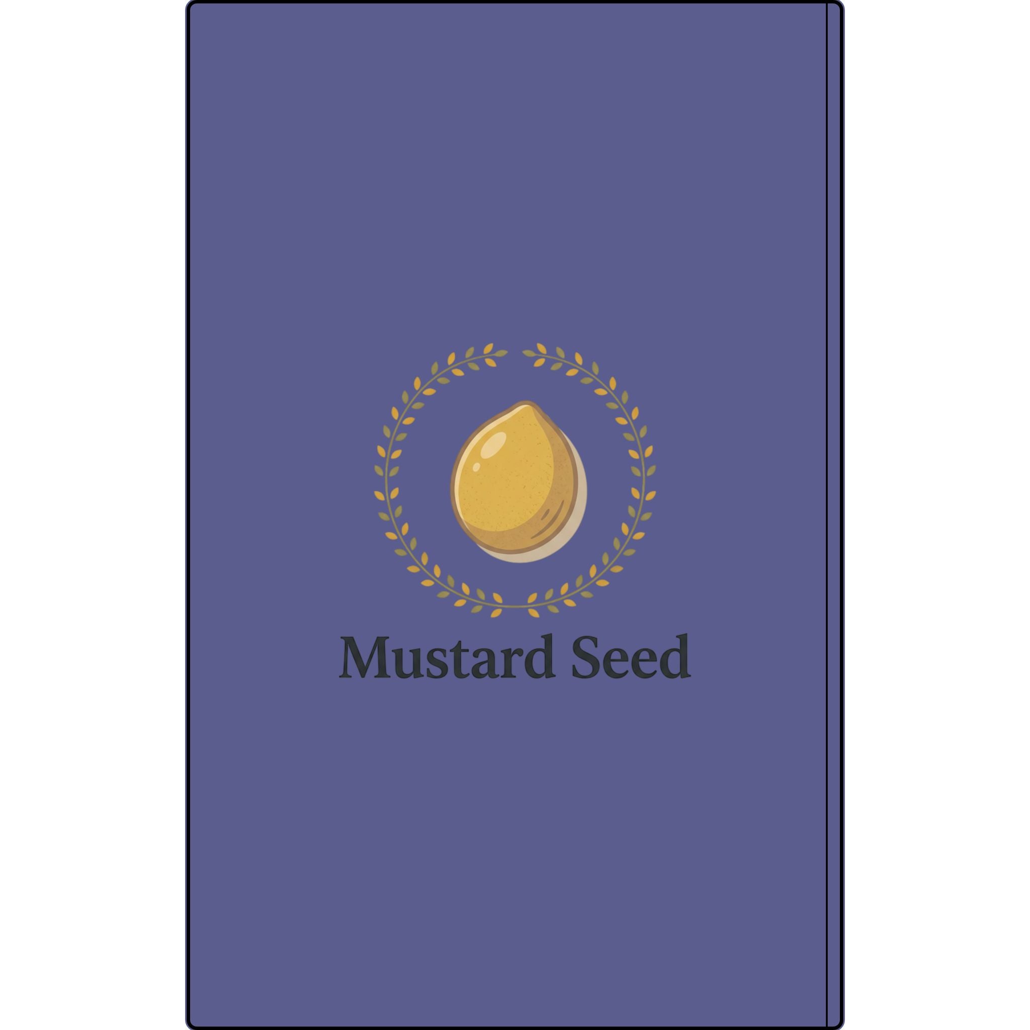 Engraved Vegan Leather Journal – “Keep Your Faith Alive” Mustard Seed Devotional Notebook