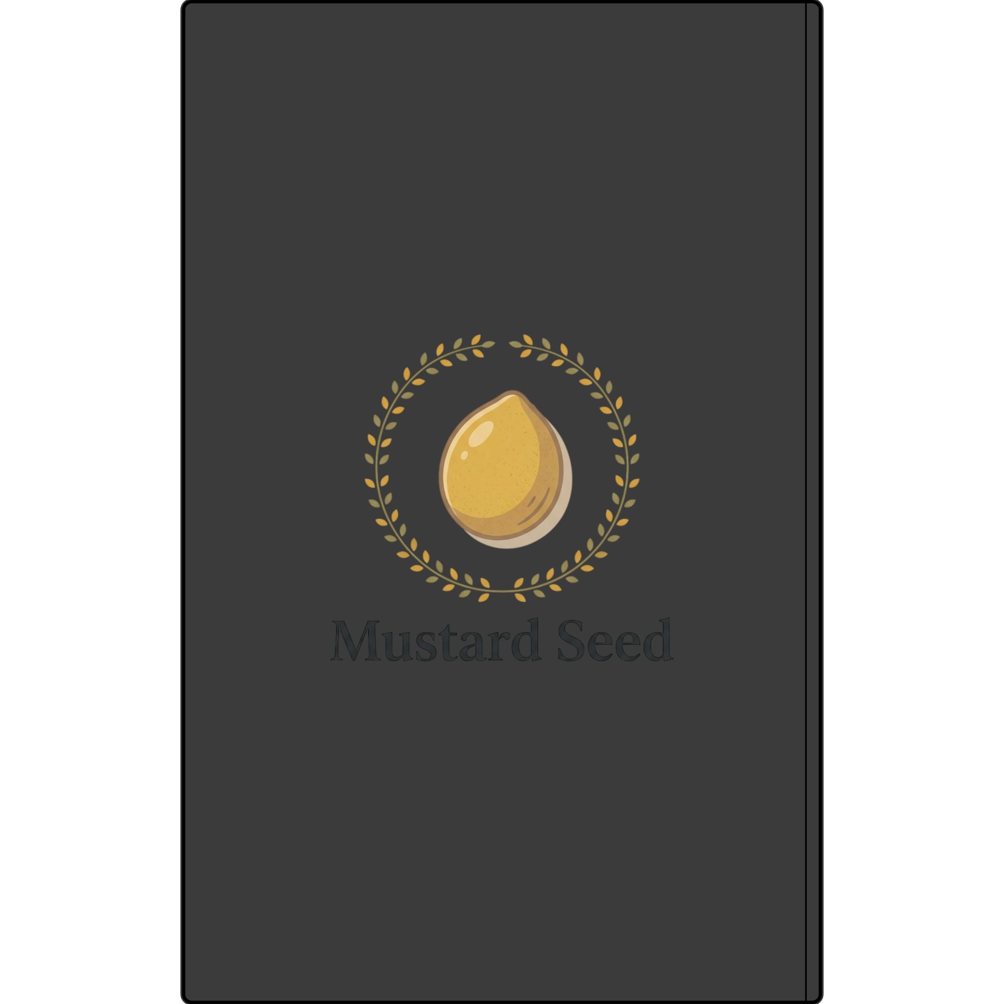 Engraved Vegan Leather Journal – “Keep Your Faith Alive” Mustard Seed Devotional Notebook