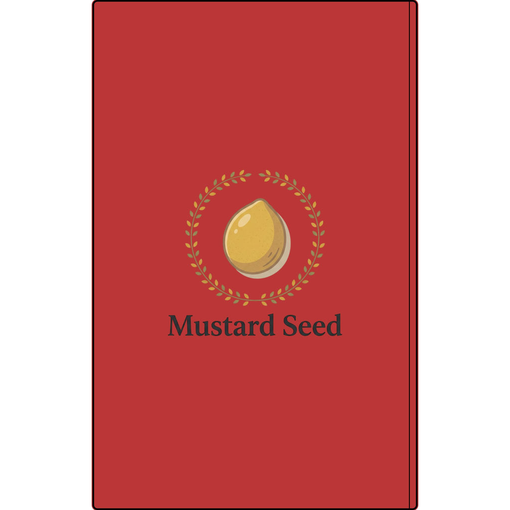 Engraved Vegan Leather Journal – “Keep Your Faith Alive” Mustard Seed Devotional Notebook