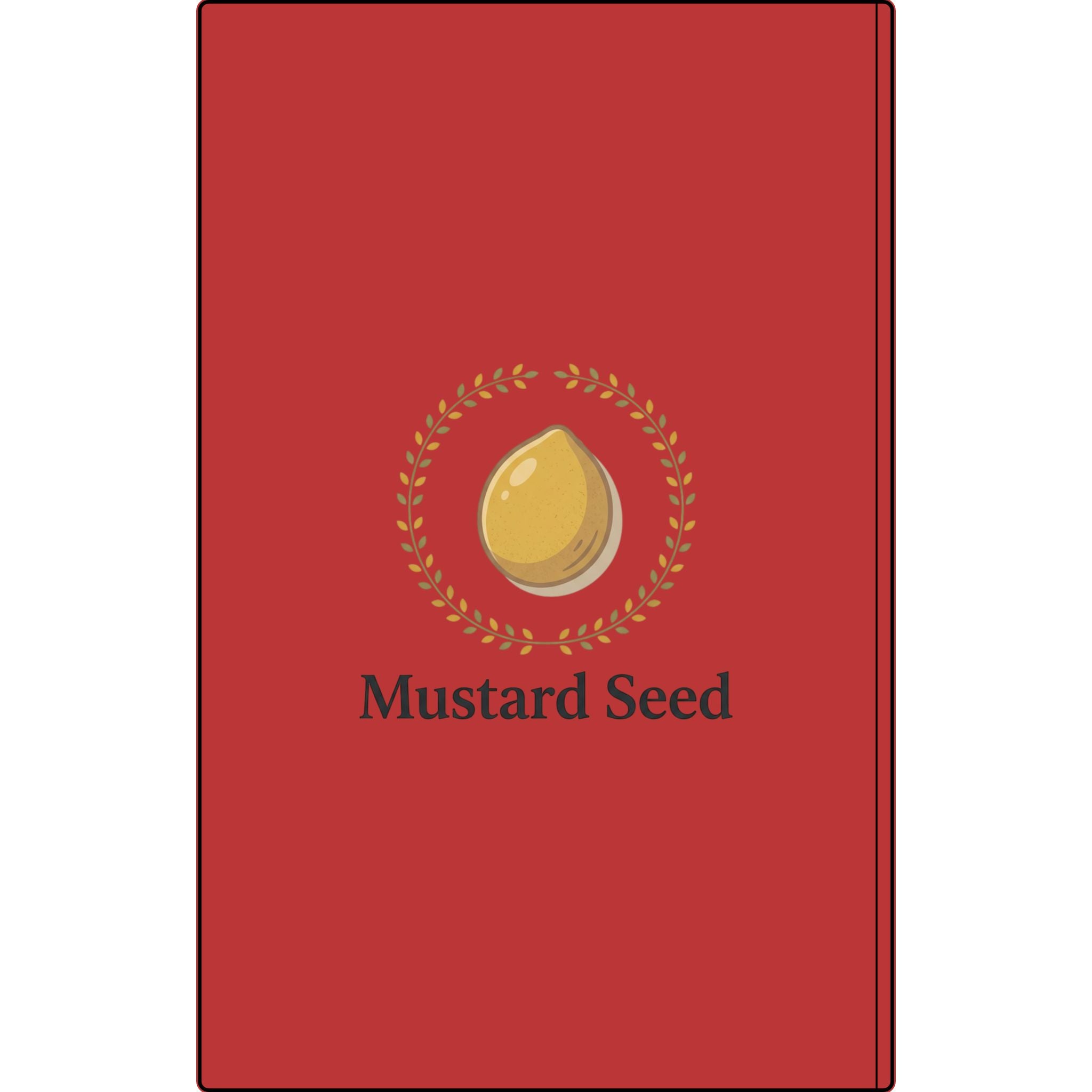 Engraved Vegan Leather Journal – “Keep Your Faith Alive” Mustard Seed Devotional Notebook
