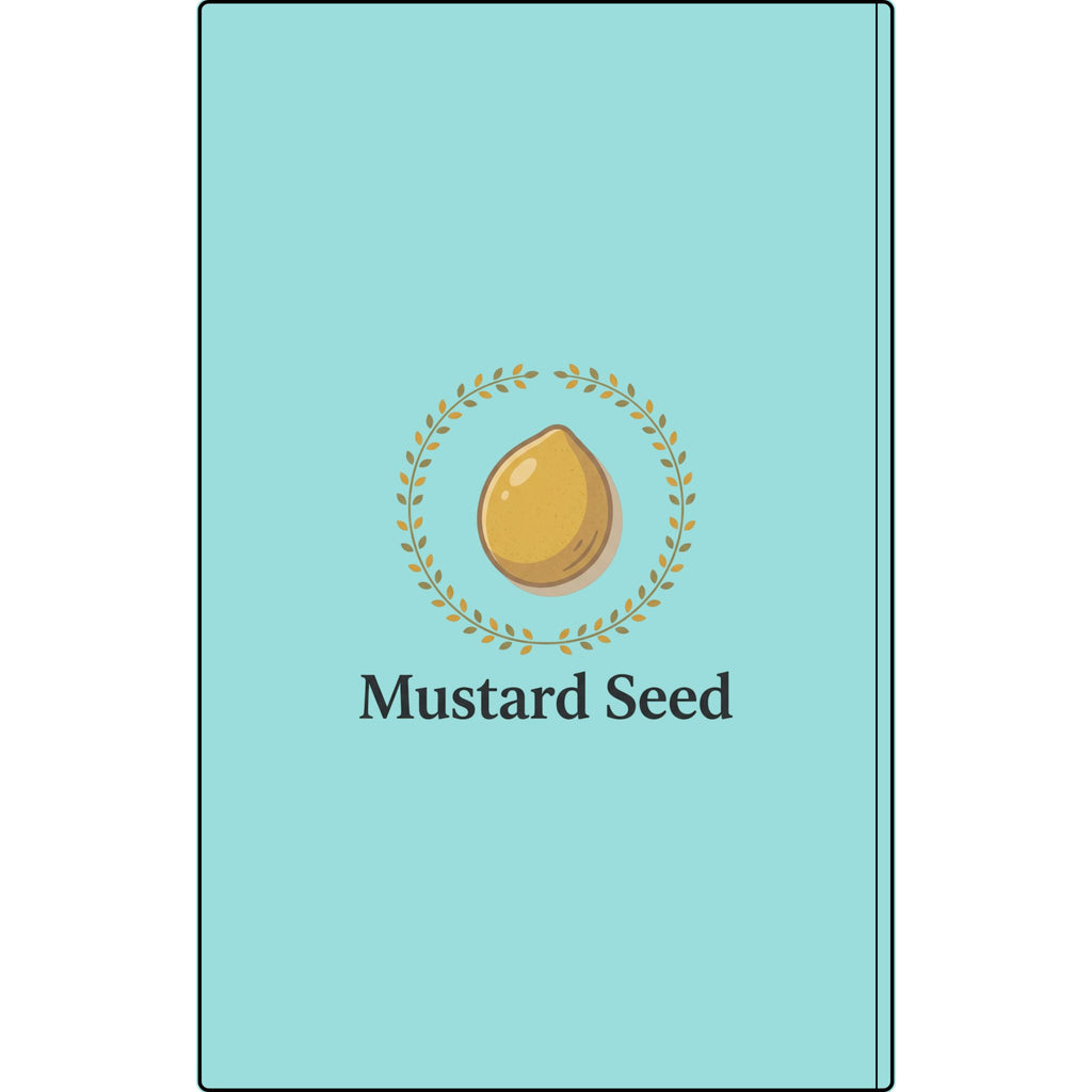 Engraved Vegan Leather Journal – “Keep Your Faith Alive” Mustard Seed Devotional Notebook