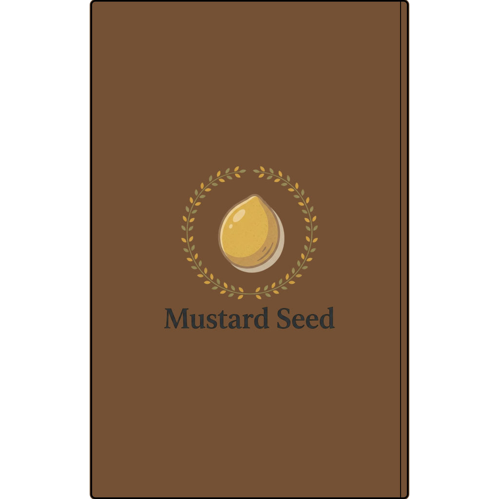 Engraved Vegan Leather Journal – “Keep Your Faith Alive” Mustard Seed Devotional Notebook
