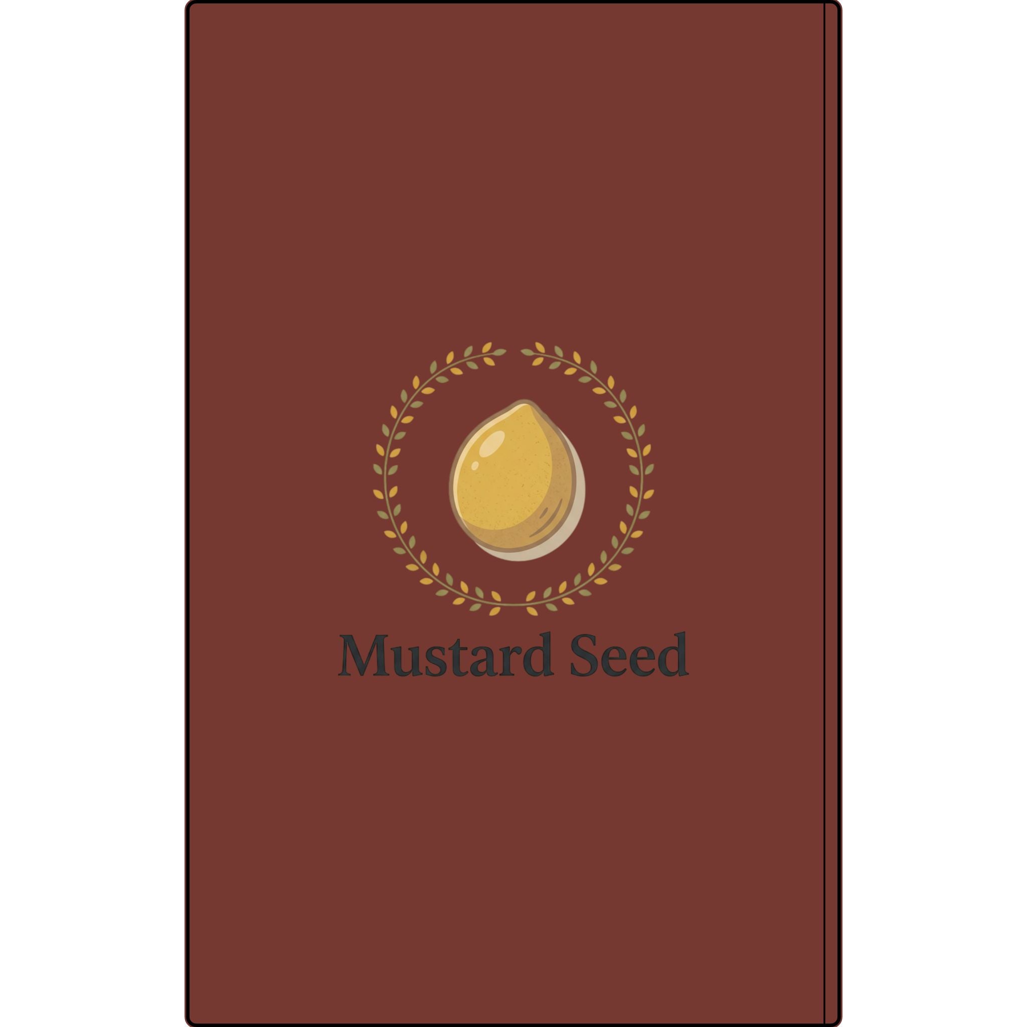 Engraved Vegan Leather Journal – “Keep Your Faith Alive” Mustard Seed Devotional Notebook