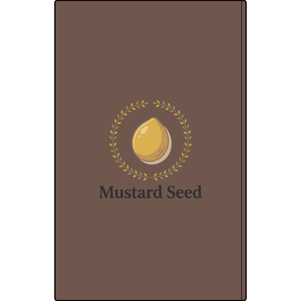 Engraved Vegan Leather Journal – “Keep Your Faith Alive” Mustard Seed Devotional Notebook