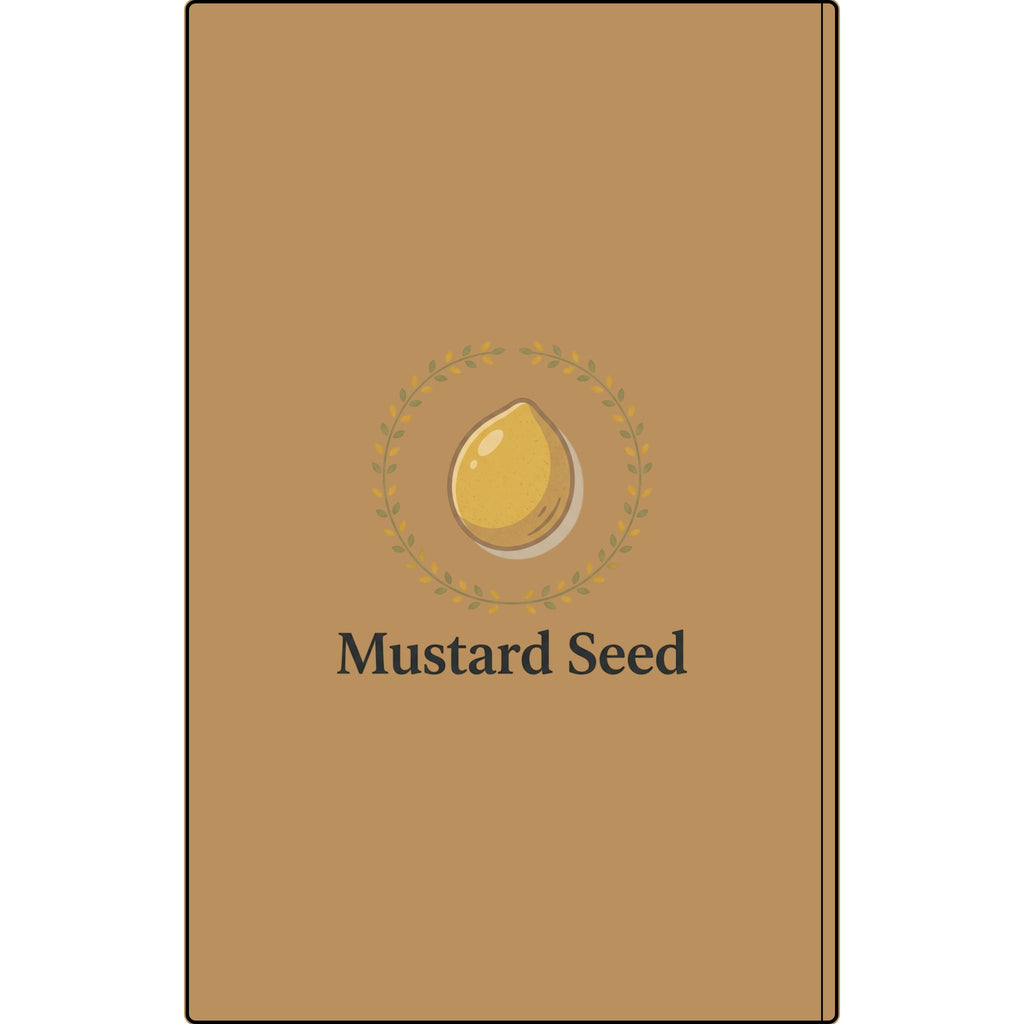 Engraved Vegan Leather Journal – “Keep Your Faith Alive” Mustard Seed Devotional Notebook