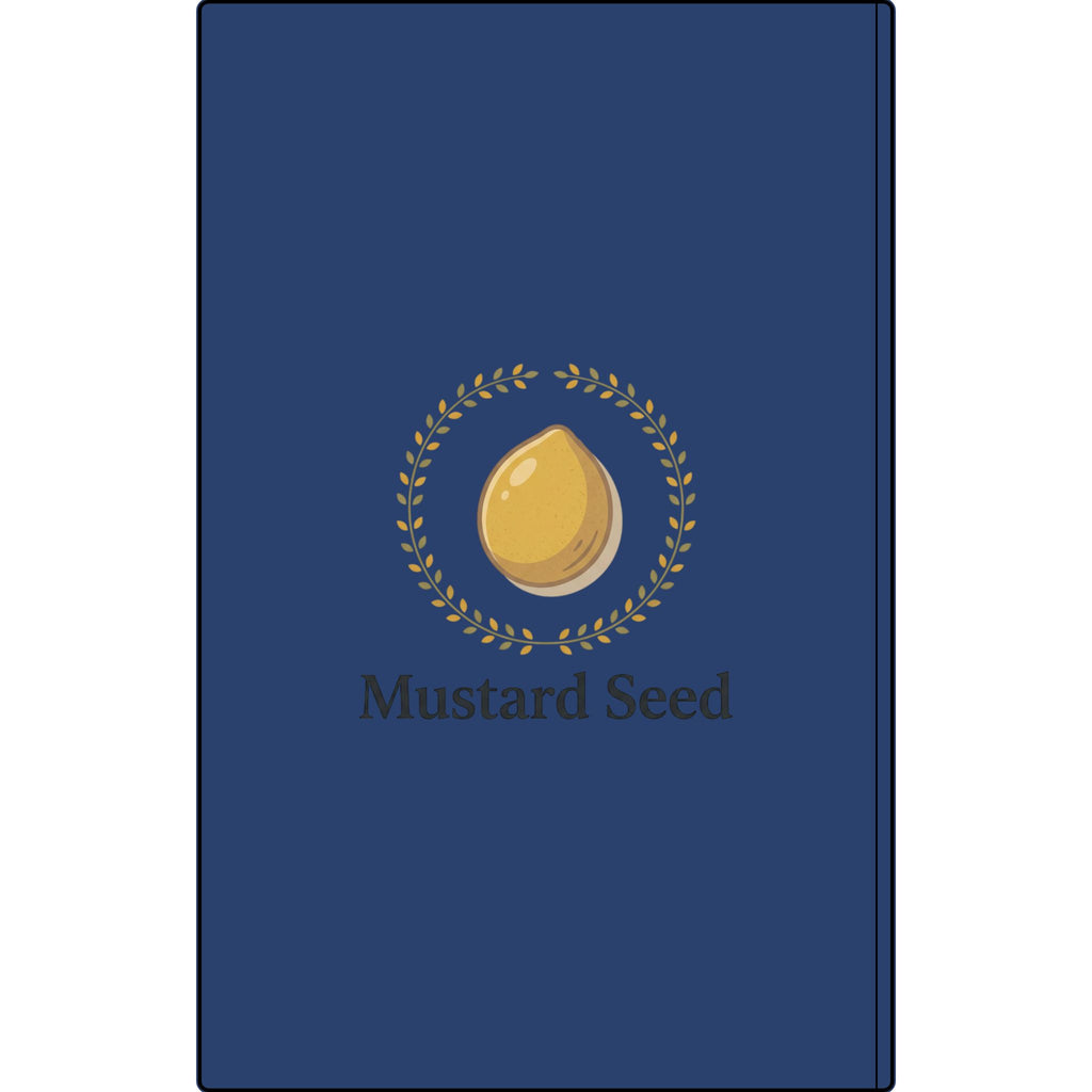 Engraved Vegan Leather Journal – “Keep Your Faith Alive” Mustard Seed Devotional Notebook