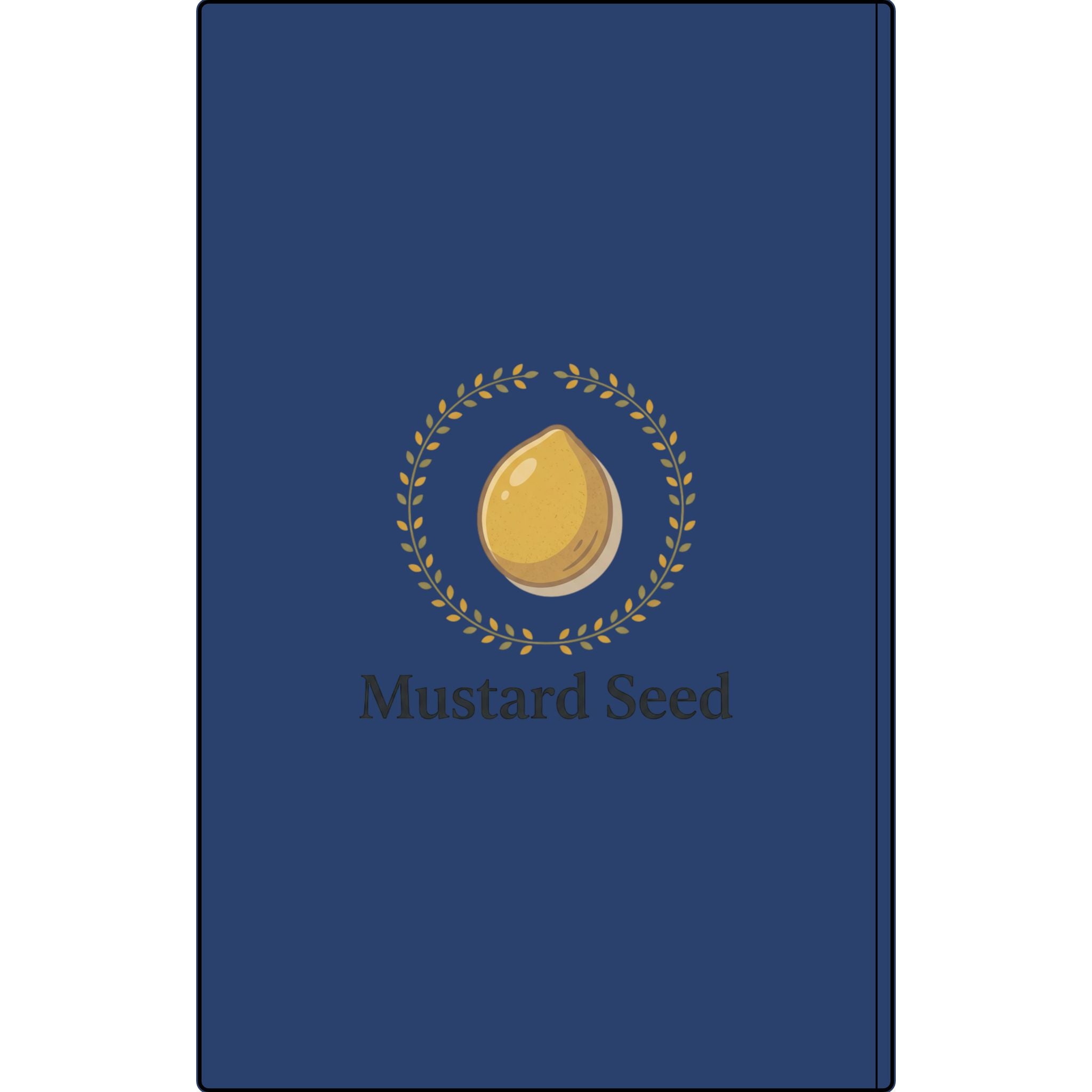 Engraved Vegan Leather Journal – “Keep Your Faith Alive” Mustard Seed Devotional Notebook