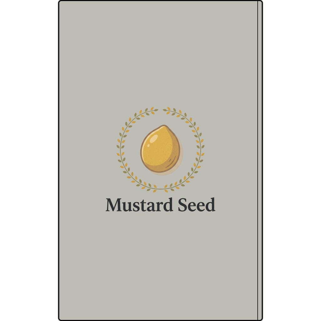 Engraved Vegan Leather Journal – “Keep Your Faith Alive” Mustard Seed Devotional Notebook