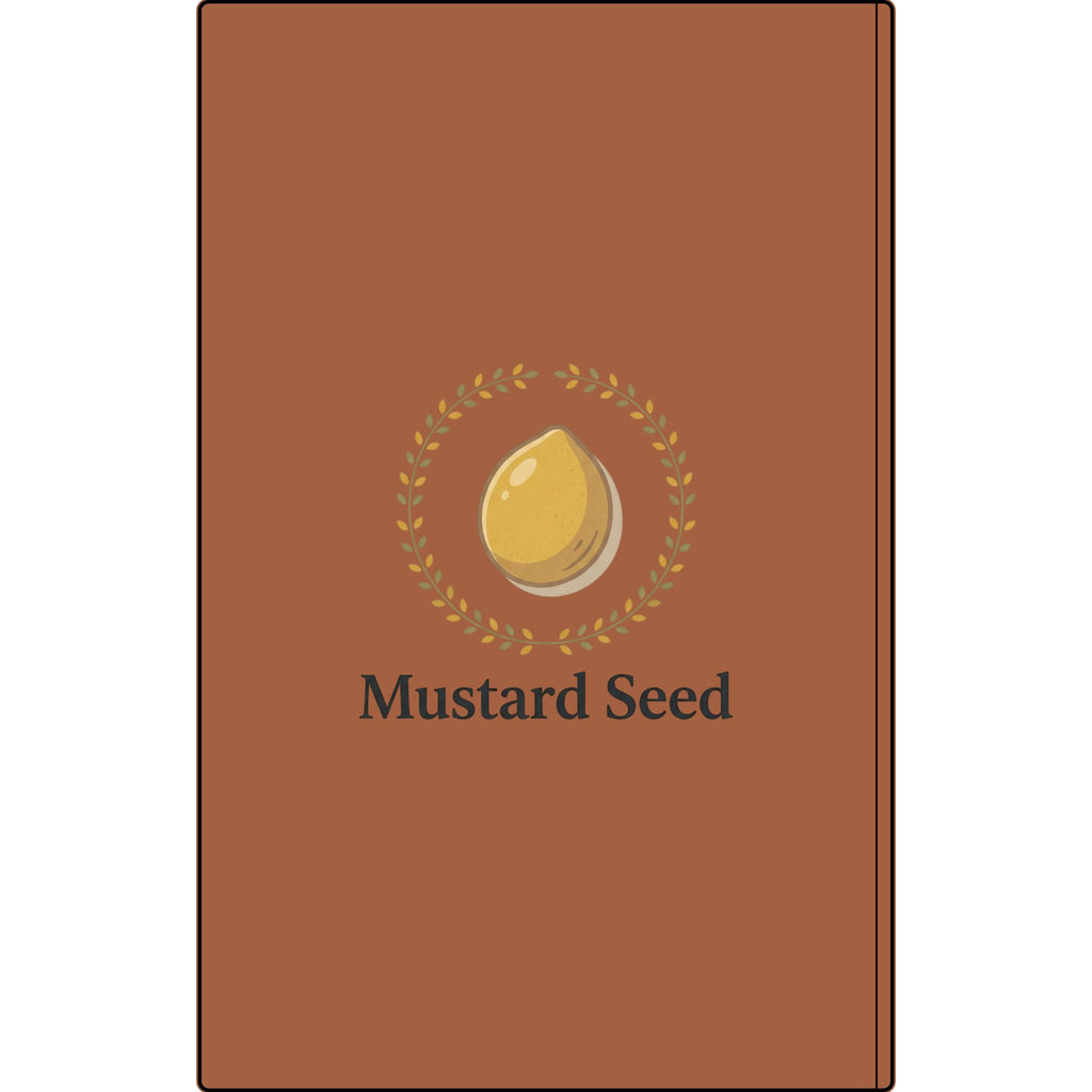 Engraved Vegan Leather Journal – “Keep Your Faith Alive” Mustard Seed Devotional Notebook