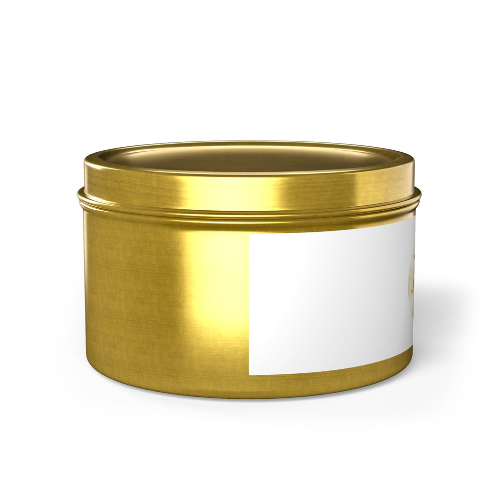 Gold Floral 'Walk by Faith, Not by Sight' Tin Candle — Inspirational Scented Gift