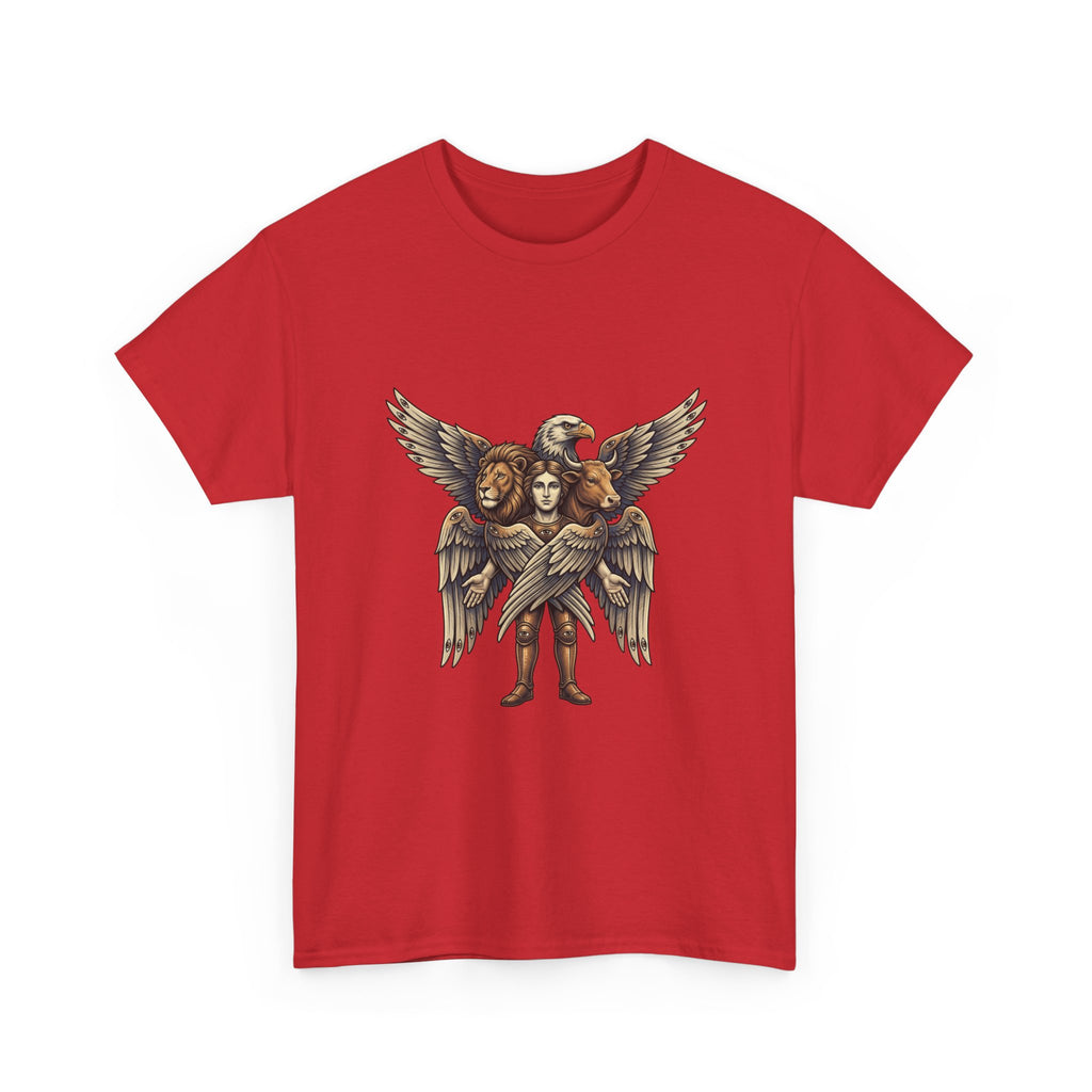 Cherub Winged Trio T‑Shirt — Vintage Angelic Graphic Tee